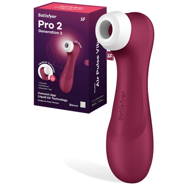 Satisfyer Pro 2 Gen 3 with App 6.25" Clitoral Stimulator with Liquid Air Tech & Vibration