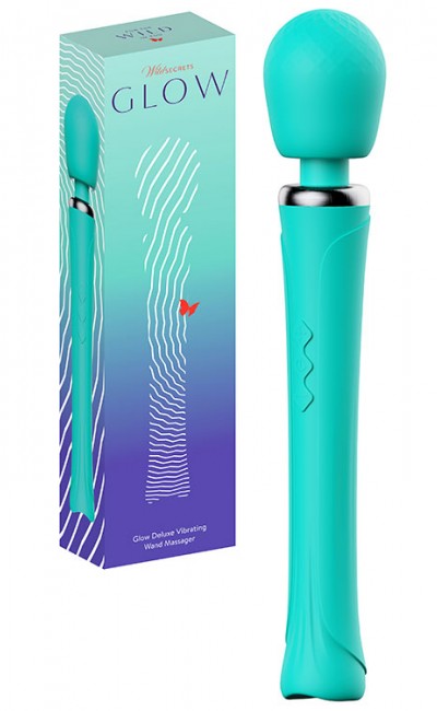 Wild Secrets Glow 13.8" Deluxe Vibrating Wand Massager