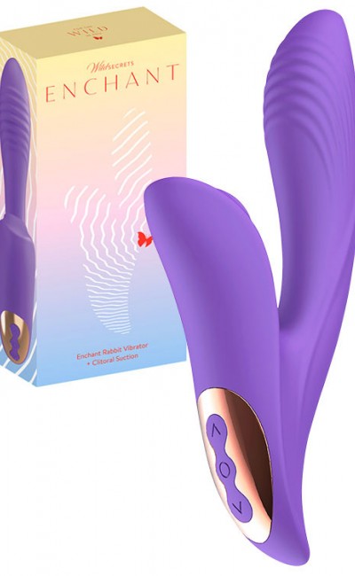 Wild Secrets Enchant 8" Rabbit Vibrator with Clitoral Suction
