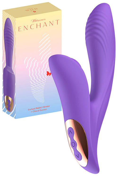 Wild Secrets Enchant 8" Rabbit Vibrator with Clitoral Suction